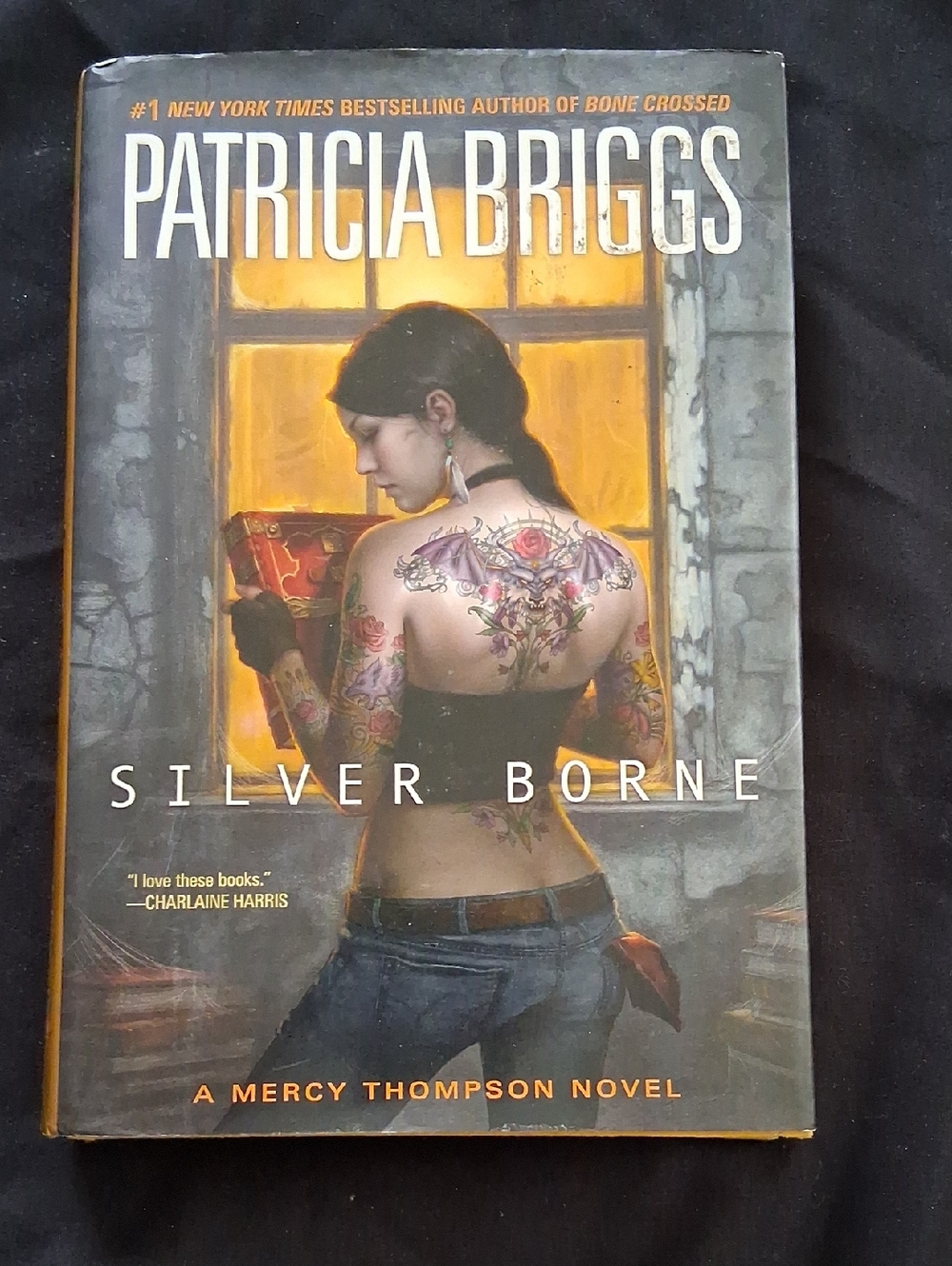 Silver Borne by Patricia Briggs - Tattooed Woman Cover (Paperback)